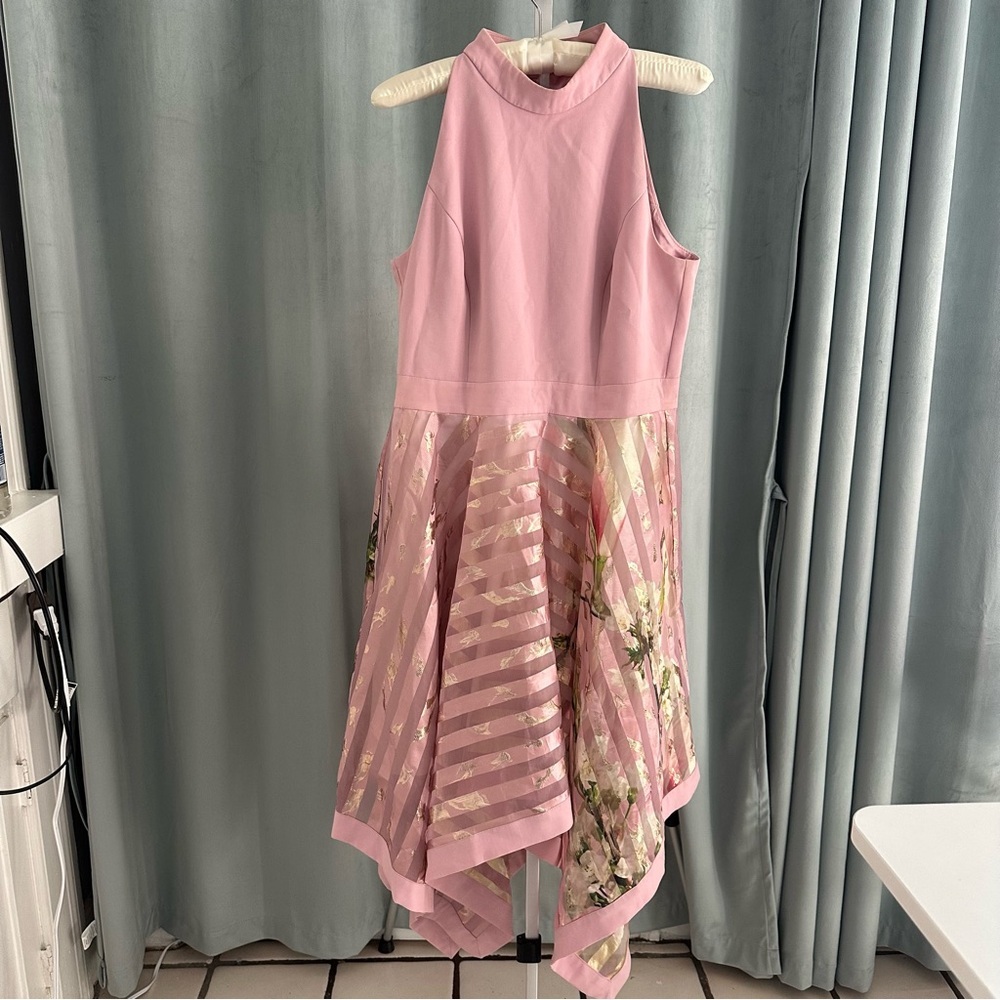 Ted Baker London Pink Floral Dress Size 2 – Bridal / Bridesmaid